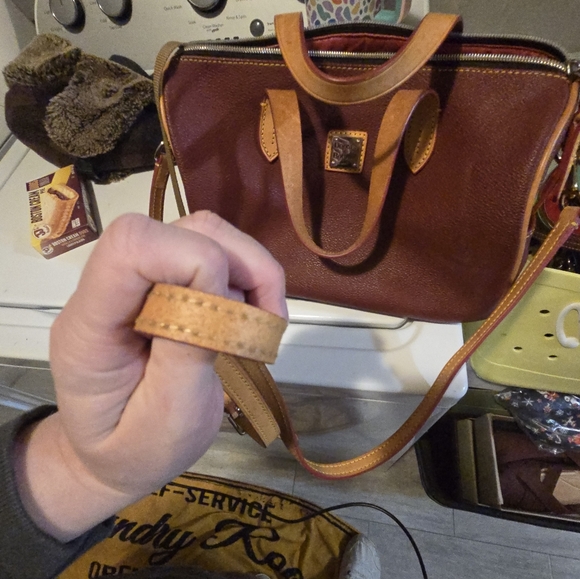 Dooney and Burke burgundy purse medium size. - Picture 2 of 5